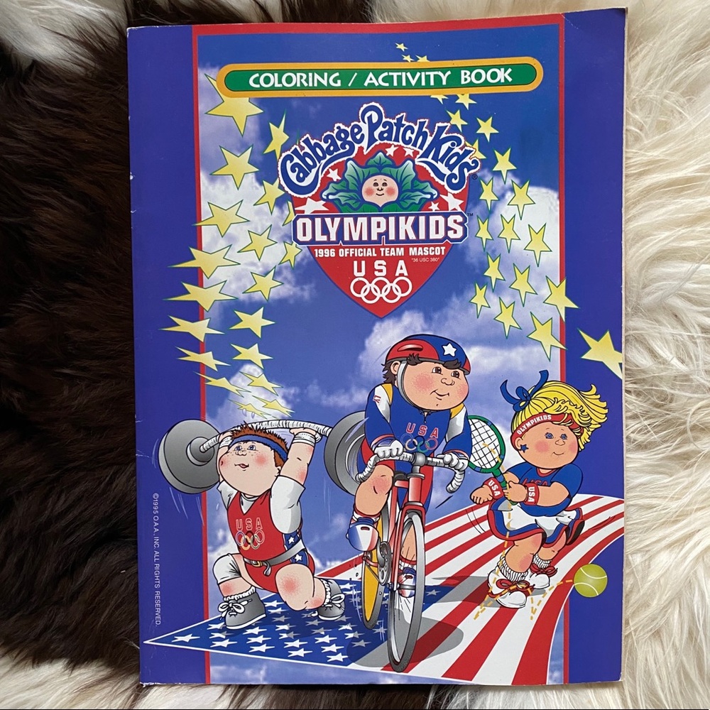 CABBAGE PATCH KIDS Vintage 1996 Olympic Coloring Book